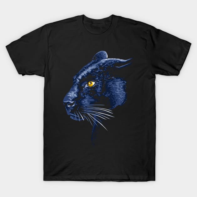 Panther Profile T-Shirt by albertocubatas